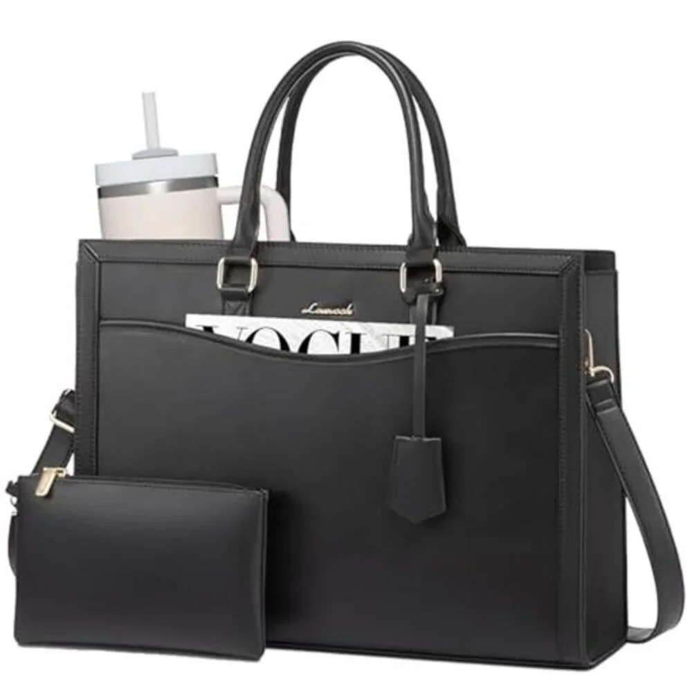 Laptop Tote Bag for Women, Office Work Bag Briefcase fit for 15.6 inch Laptop
